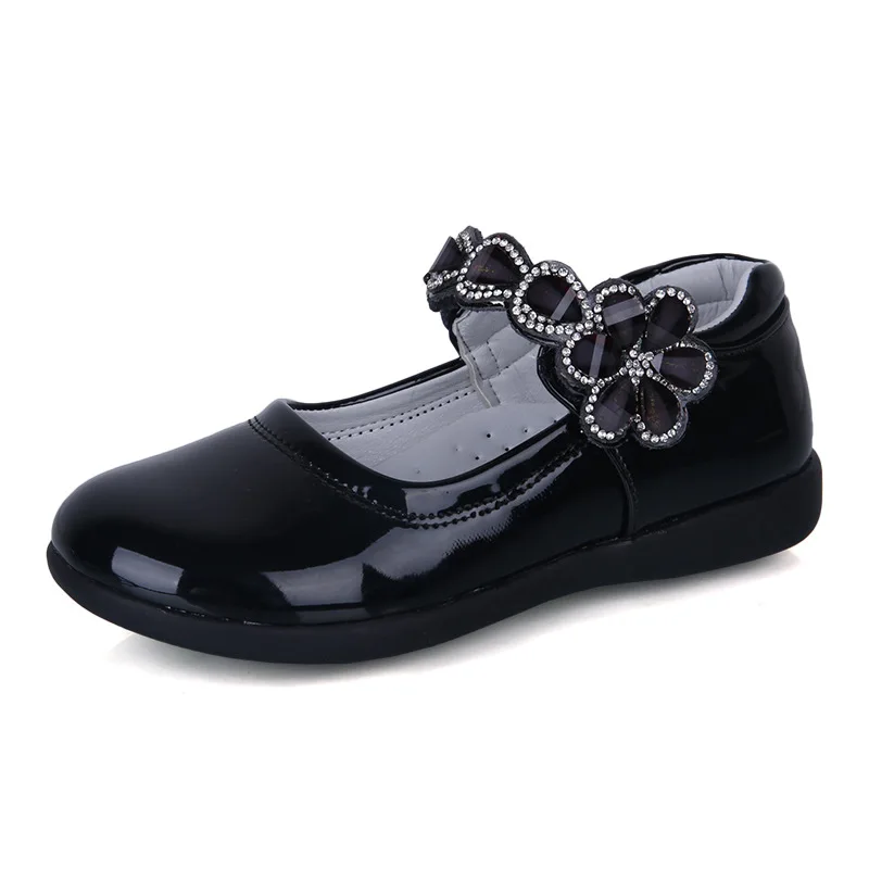 

Lovely Princess Girls Leather Shoes wholesale Baby Shoes Black Children's Dress school Shoes