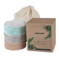 

Sopurrrdy Washable Hot Selling Hemp Cotton 100% Biodegradable Reusable Makeup Removal Pads Facial MakeUp Cleansing Remover Pads