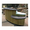 Modern Counter Manufacture Bar Free Standing White Solid Surface Furniture Semi Circle Mini Home Bar