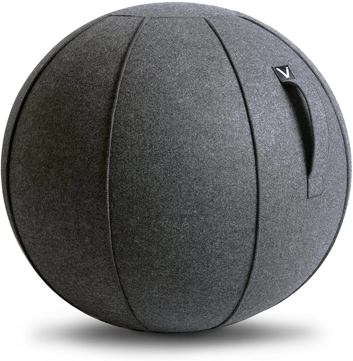 

Sitting Ball Chair for Office, Dorm, and Home, Lightweight Self-Standing Ergonomic Posture Exercise Ball with Fabric Cover
