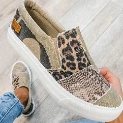 Women casual shoes hot sale snake print sneakers f