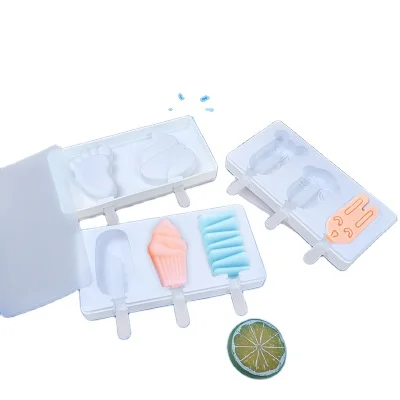 

Fusimai Homemade Diy Molds Cartoon Sorbet Send Sticks Home Made Creative Cute Suit Silicone Ice Cream Popsicle Mold, White