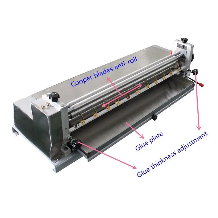 Js700a Desktop Stainless Steel 700mm Glue Machine With Cheap Price