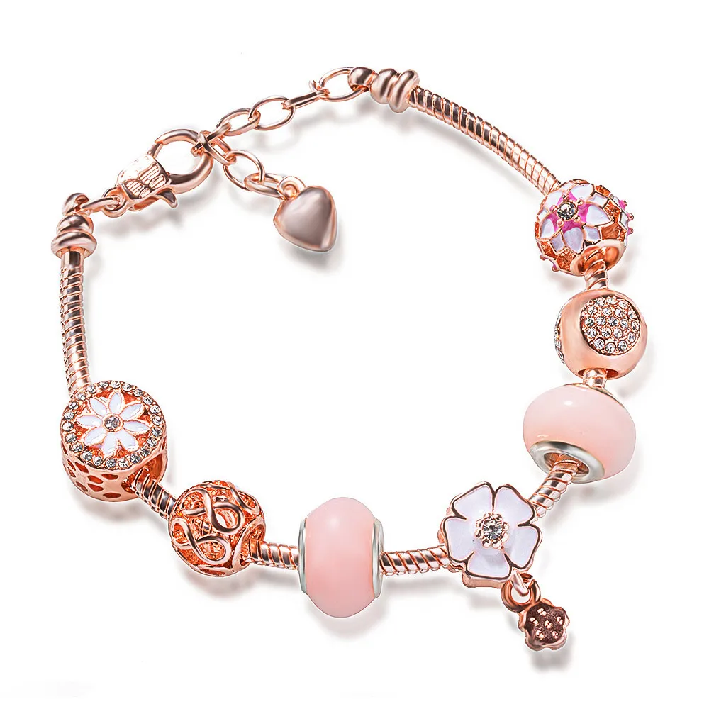 

2021 Sailing Jewelry Crystal Rhinestone Charm Bracelet DIY Charm Bracelet Crystal Rhinestone Mandala Flower Charm Bracelet