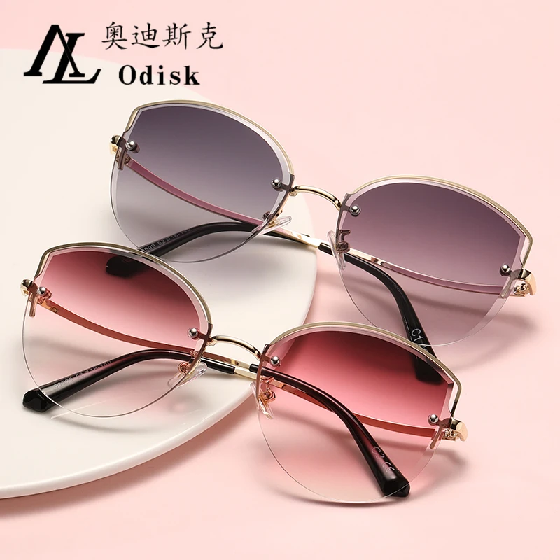 

Wholesale Uv400 Odisk Custom Logo Shades Unisex Sun Glasses With Metal Frames
