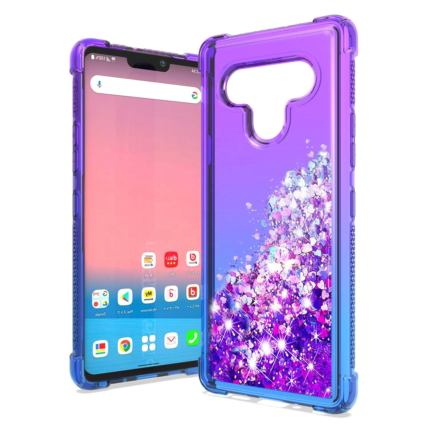 

Liquid Quicksand Bling protective case Hot sale design Bling cell phone case for lg stylo 6