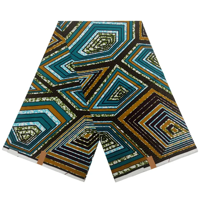 

Wholesale Ankara Wax Fabric 100% Cotton Soft African Wax Print Fabrics Nigerian Super Jacquard Weave Design Textile For Cloth