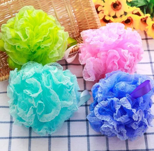 

Edge Lace Soft Mesh Bath Sponge, As pics
