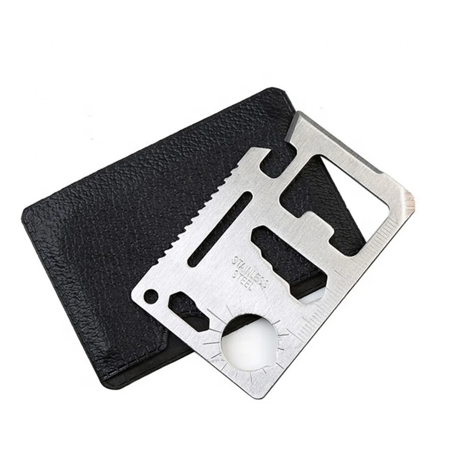 

Ultrathin multi-purpose credit card removable gift knife, Silver or black