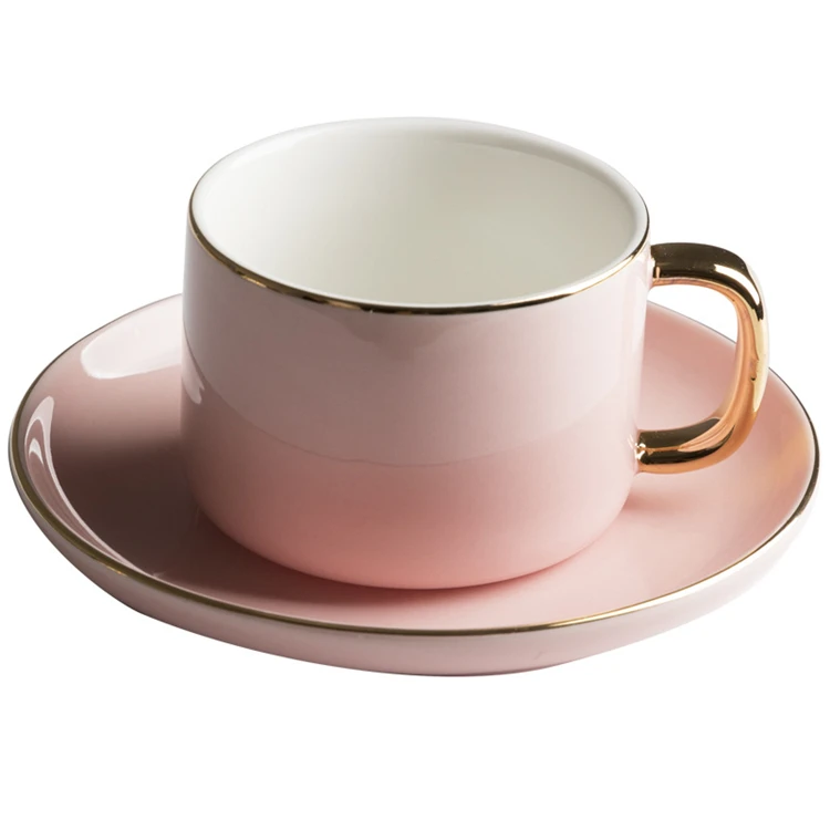 European Style Fancy Golden Handle Cafe Latte Porcelain Cappuccino ...