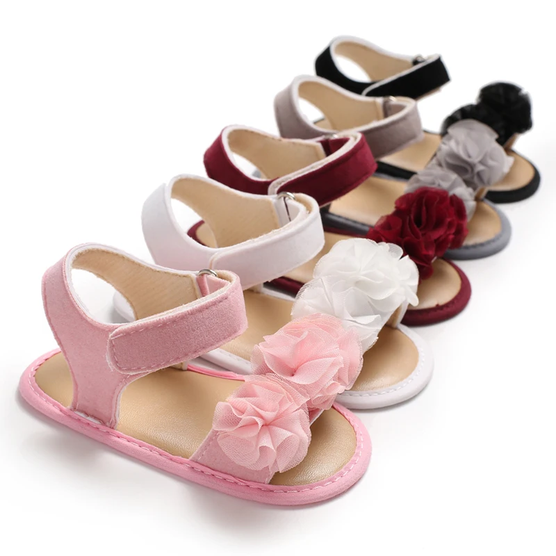 

Summer baby girl Princess Soft Bottom non slip walking shoes