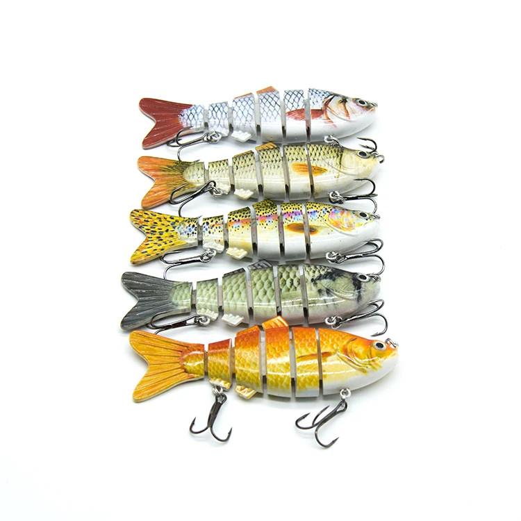 

Custom Artificial china Fish Lure bass sed halco vibe hard segmented Fishing Lures kit baits minnow tackle wholesale saltwater, 5 colors as you can see