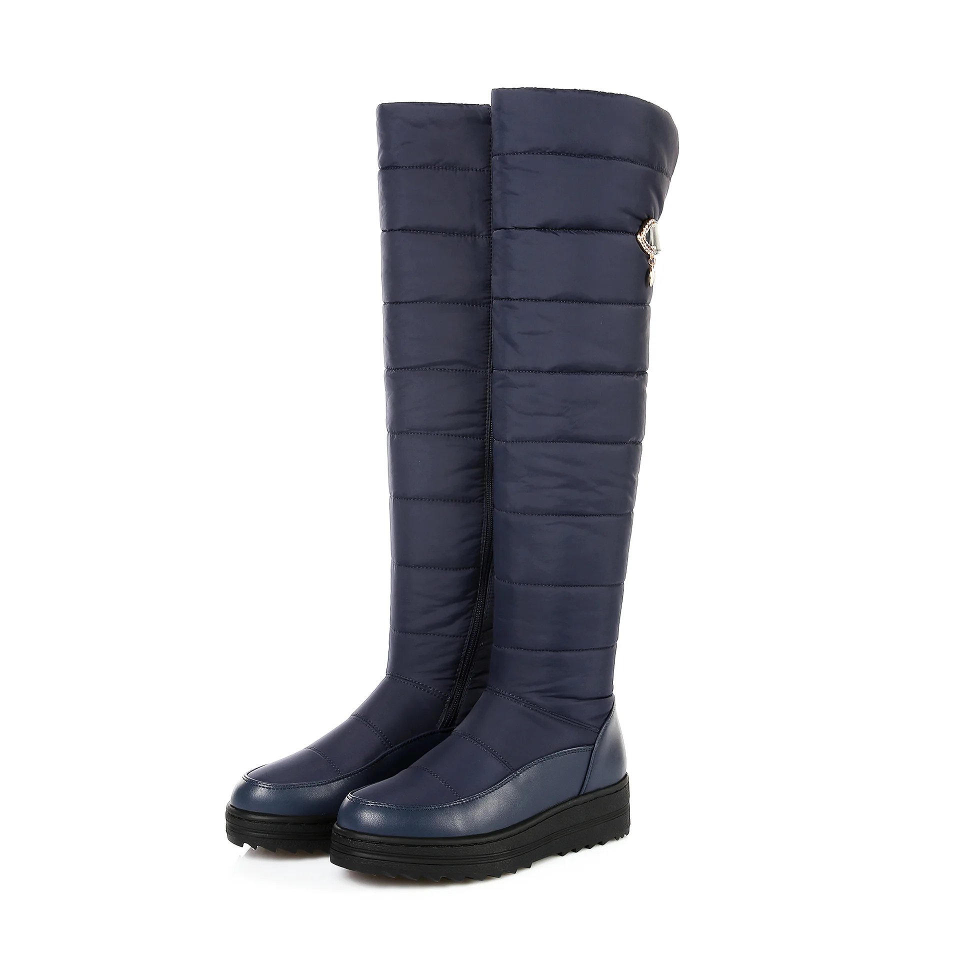 

New 2021 keep warm snow boots women fashion platform fur thigh high over the knee boots plush ladies warm winter boot