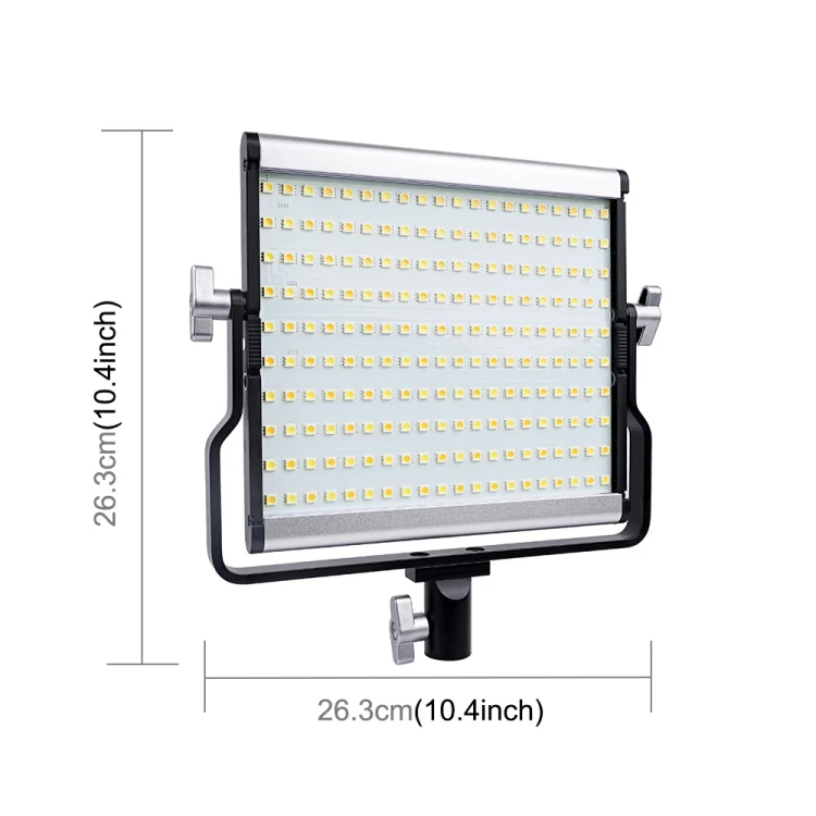 

Factory PULUZ 15W 1650lm 200 LEDs 3200-5600K Dimming Studio Video Light Photography LED Panel Light