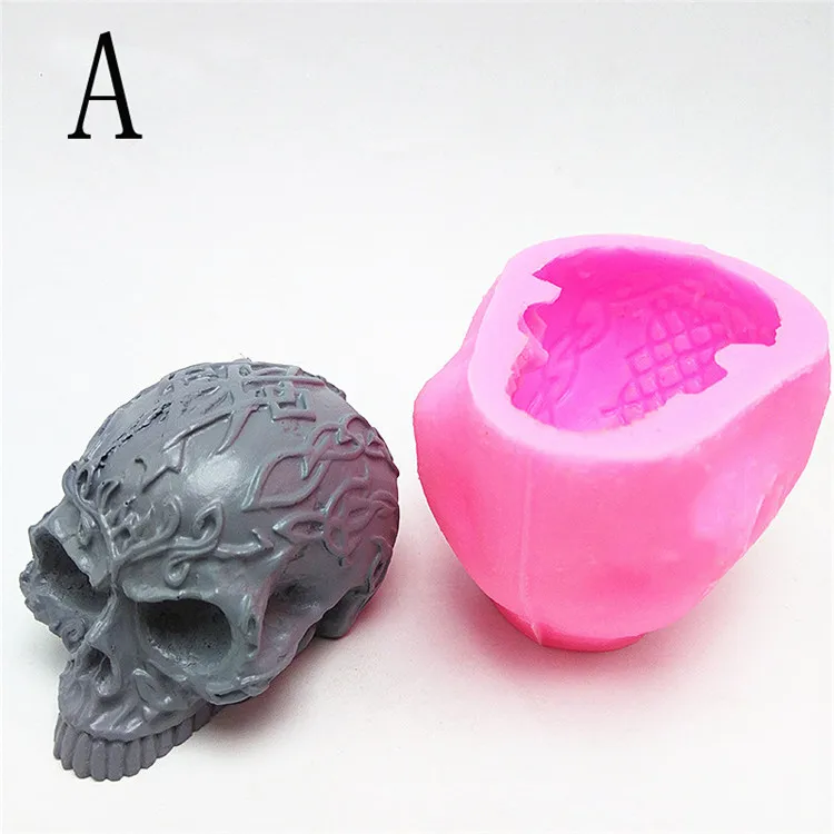 

Y3438 Amazon hot sale mini skeleton silicone molds for Diy resin craft, Blue