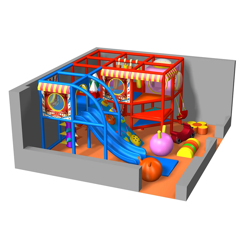 Fast Food Restaurants Indoor Games Soft Play Area Children Indoor Playground With Ball Pits