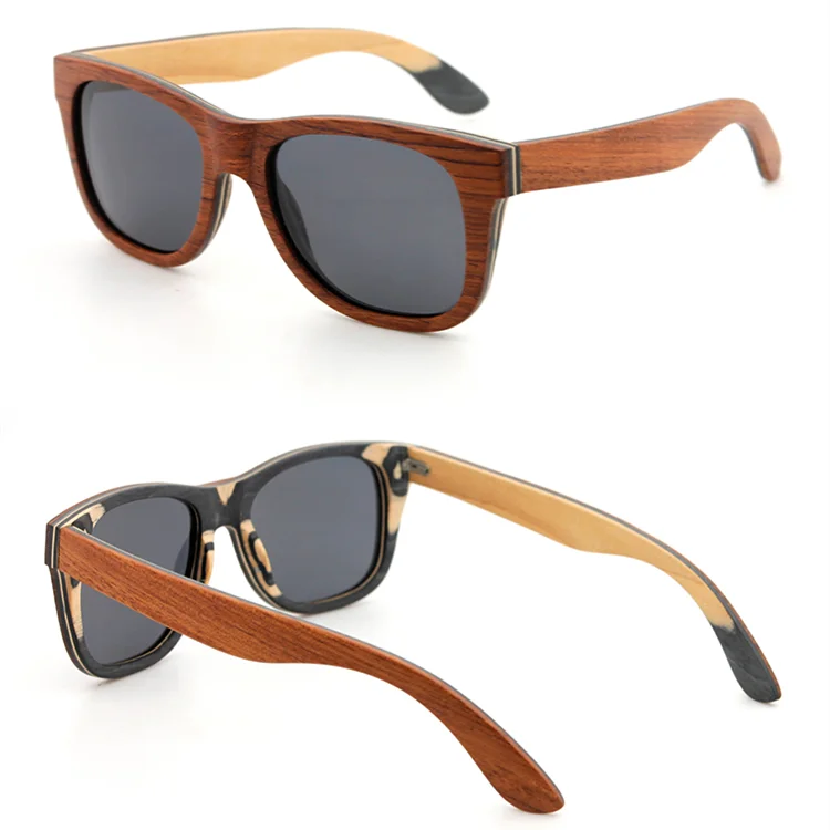 

DL Glasses new design retro wooden temple Bamboo sun glasses gafas de sol wholesale custom logo polarized Sunglasses 2022