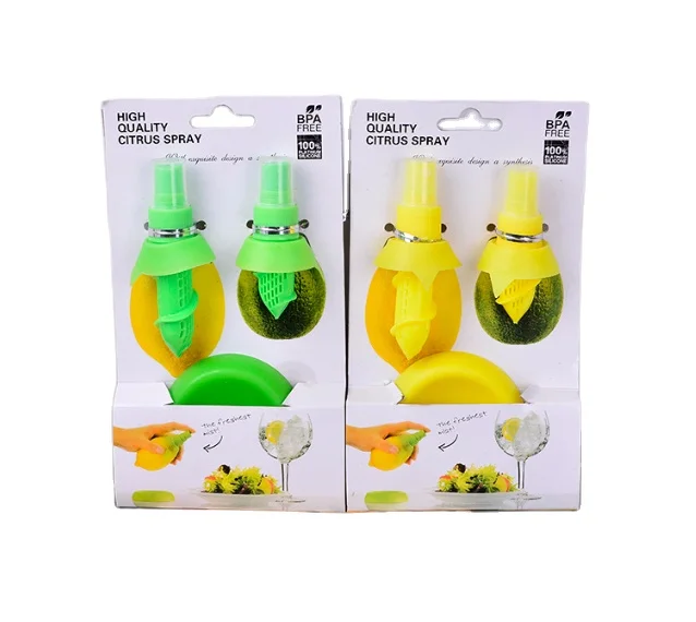 

Kitchen Gadgets Lemon Spray Fruit Juice Citrus Spray, Green, yellow,orange