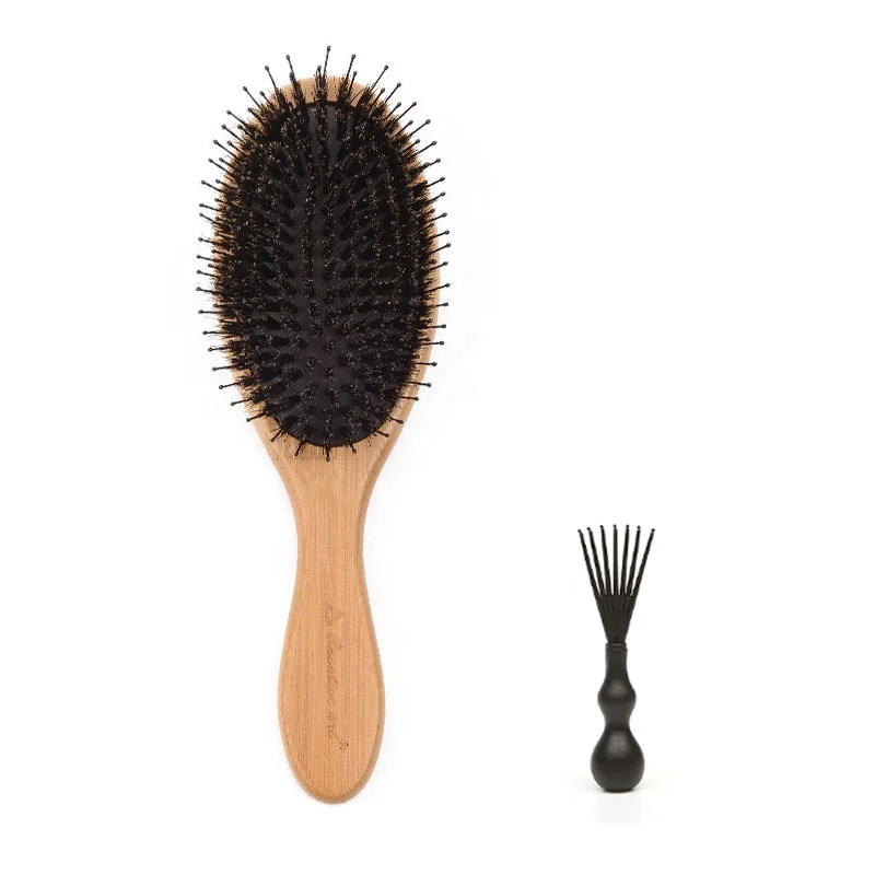 

INS High Demand Bristle Brush Paddle Scalp Massage Air Cushion Bristle Bamboo Wood Hair Brush