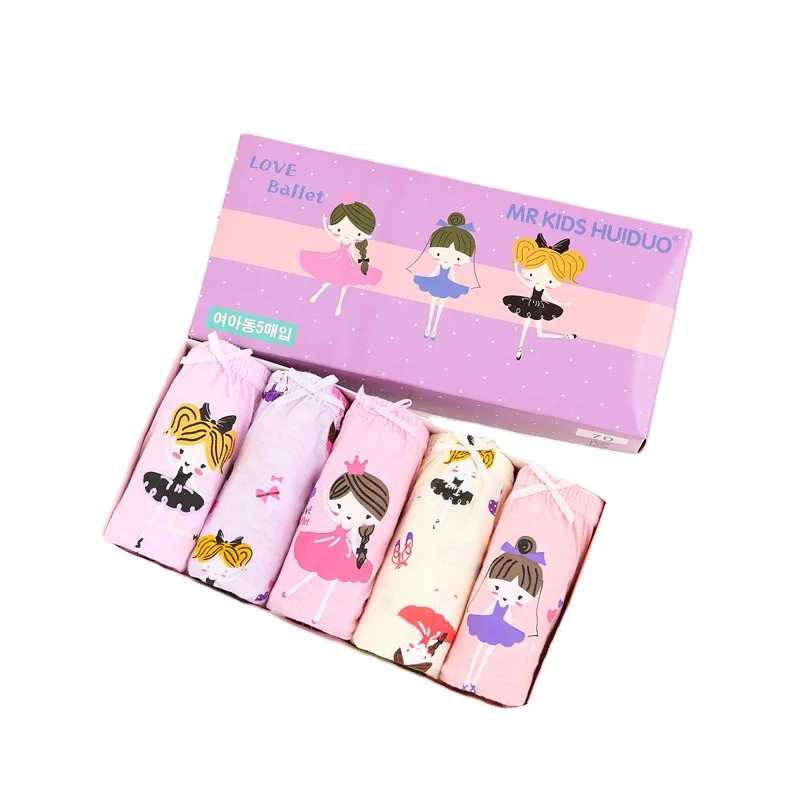 

Korean cotton children's underwear hot cartoon cute small and medium girls briefs