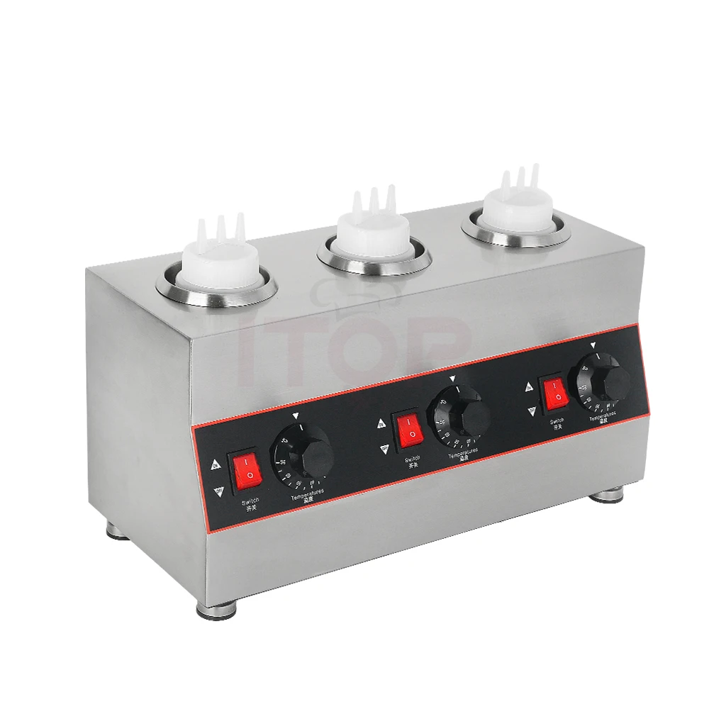 Commercial Chocolate Heater Sauce Warmer Electric Stainless Steel 3
