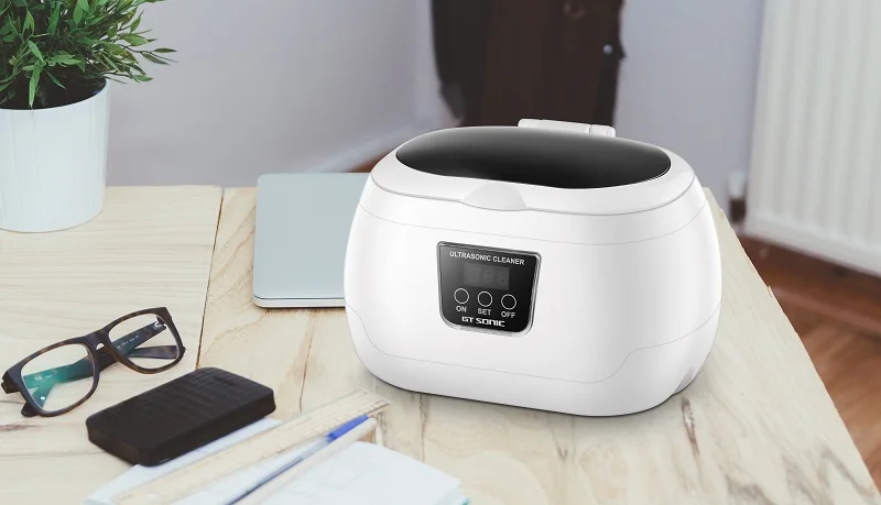 Jewelry Ultrasonic Cleaner with Countdown Timer for Cleaning Eyeglasses, Rings, Dentures, Retainers, and Mouth Guards