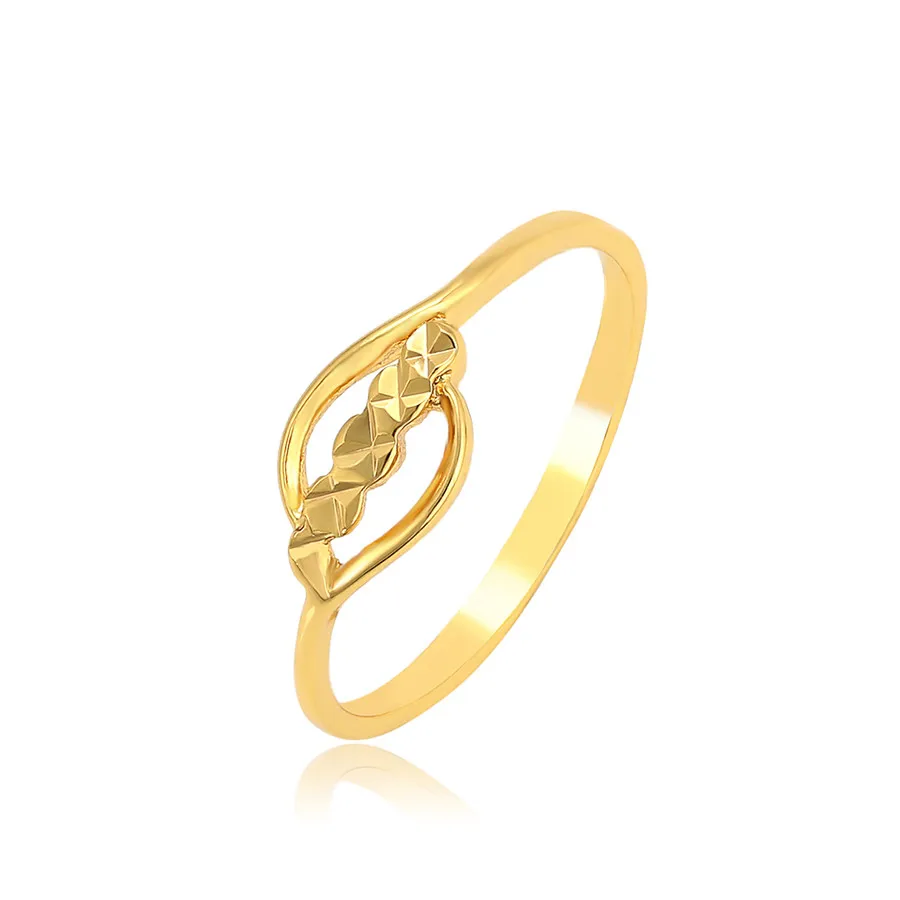 

16193 xuping Simple and light luxury accessory design 24K gold hollow-out high quality personalized exquisite ring