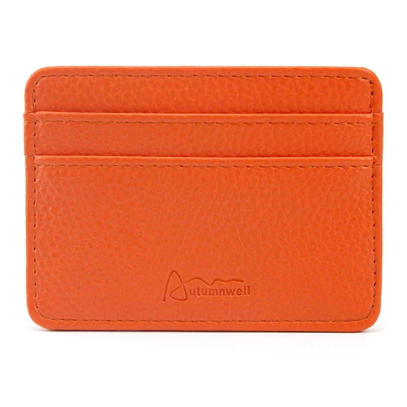 

Factory Direct Selling Mutil color cheap PU Leather card holder double side business Credit wallet, Black / red/ brown / customized