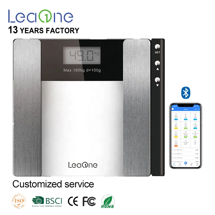 

2023 Leaone TS-F1303 Electronic Digital personal body weight bathroom 180kg bathroom scales