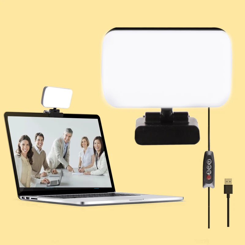 

Multi-purpose remote working light 360 degrees rotation video conference lighting with soft and professional light