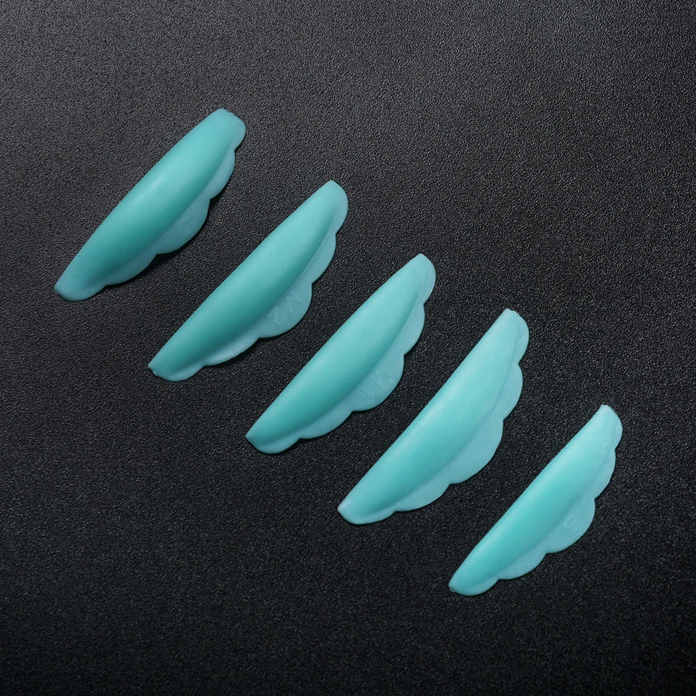 

5 Pairs A Pack of Green Eyelash Perm Lift Silicone Gasket