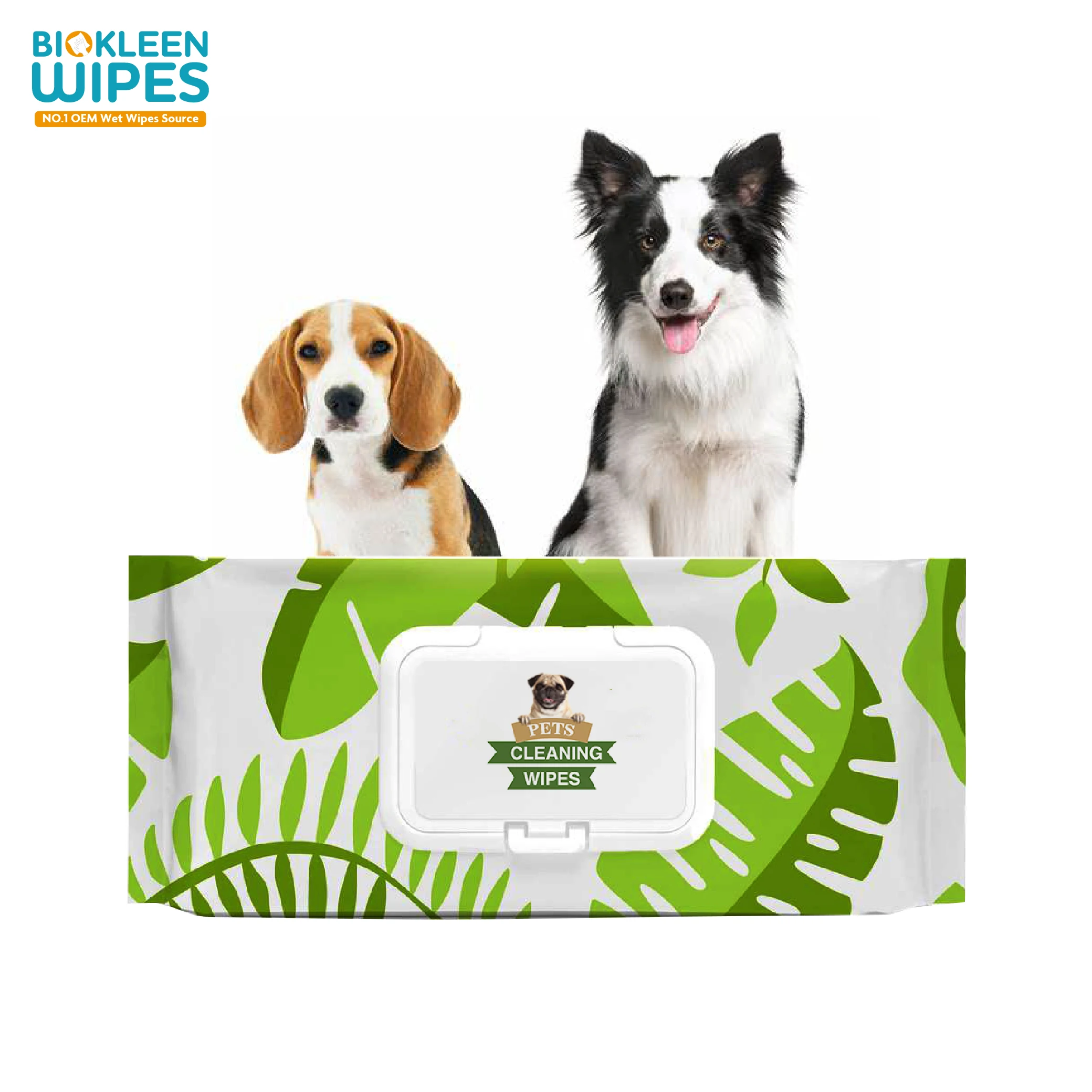

Disposable Eco-friendly Multipurpose Wet Wipes Biodegradable Organic Pet Dog Ear Eye Tooth Cleaning Grooming Wipes For Cat