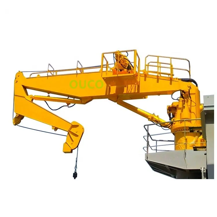 
100T Portal Crane with Knuckle Boom crane 360 degree slewing heavy duty crane 