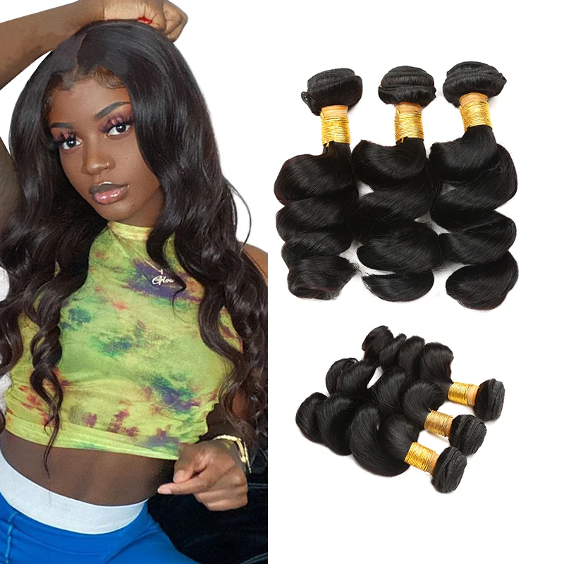 

HEFEI VAST human hair extension bundle loose wave bundles with closure cheap brazilian hair bundles