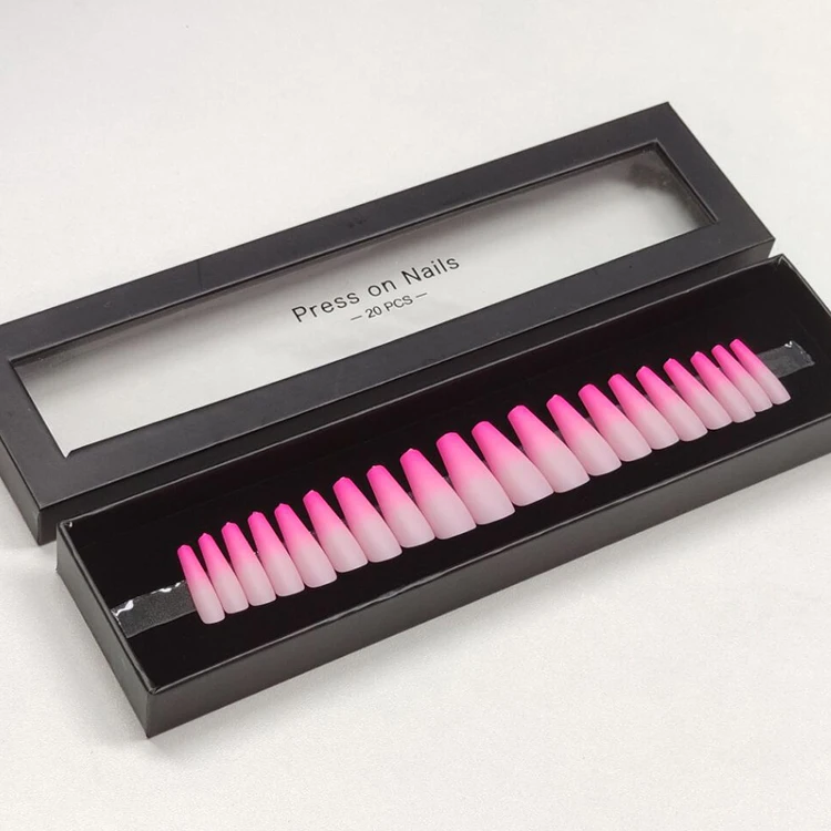 

Wholesale Box of Press on Nails Women Fashionable Logo High Quality Press on Nails