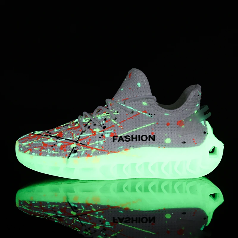 

2021 New Styles Men's Luminous Fluorescent Other Fashion Trendy Sneakers Walking Style Sports Casual Shoes