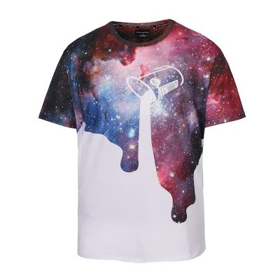 

MGOO Spot Products Polyester T-shirts O-Neck digital Allover printing Short Sleeve Men t shirts tee