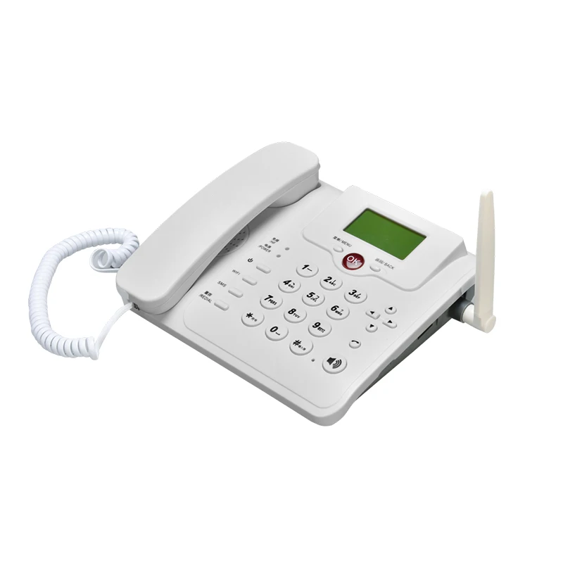 
4G VOLTE LTE UMTS WCDMA GSM SIM card fixed wireless desktop phone with WiFi hotspot cordless phone fwp 