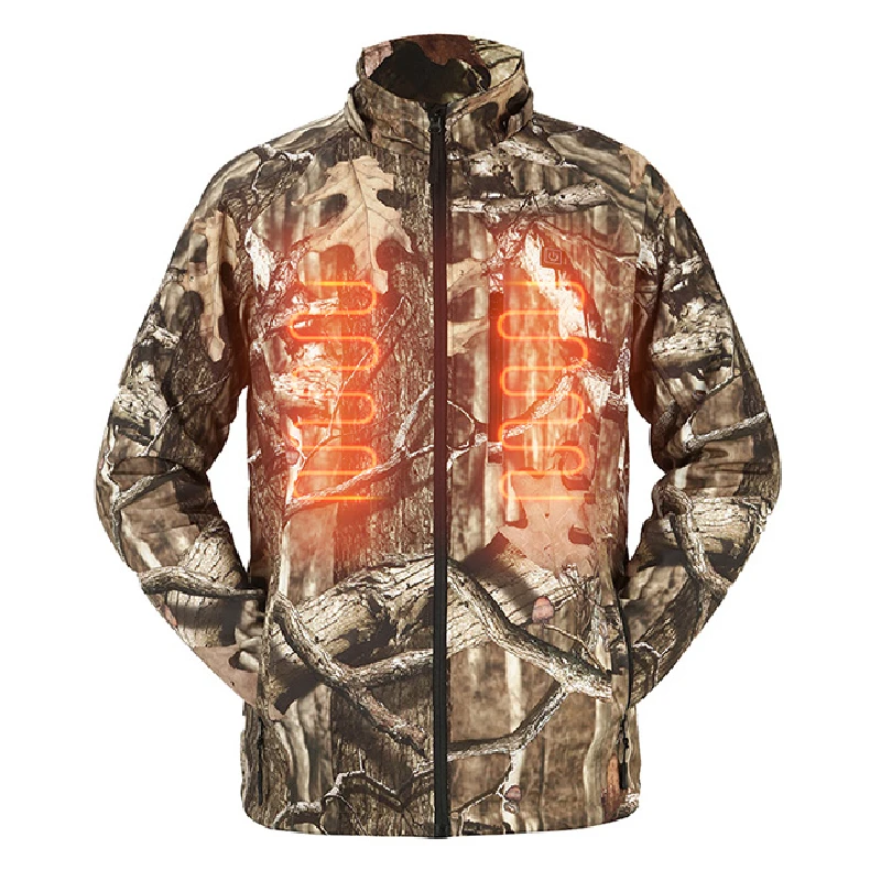 

3 Heat Settings Camouflage Jacket Men Winter Outdoor Heated Jacket, Red