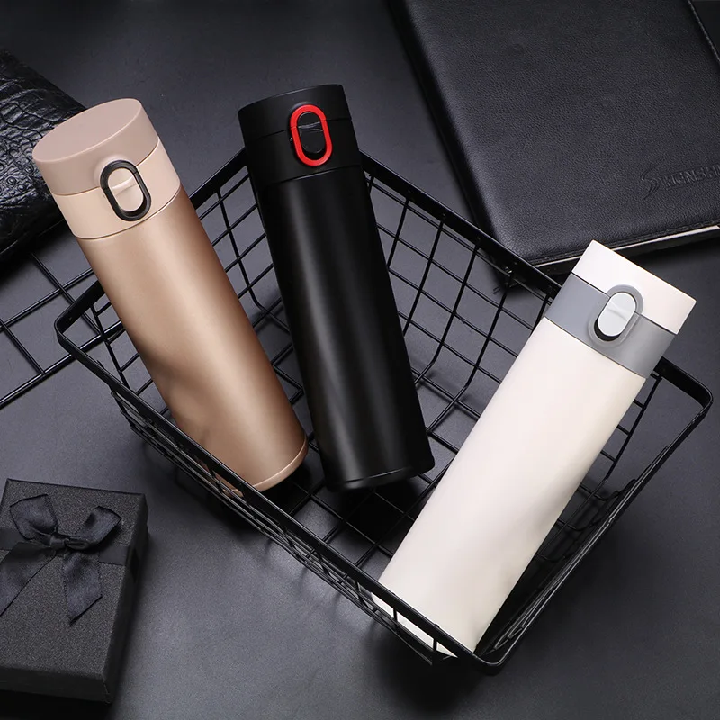 

45oml Simple bouncing Vacuum Flasks thermos cup sport hot water bottle for car