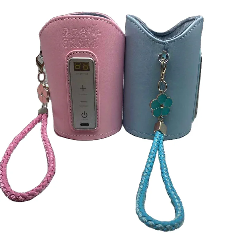 

2020 of the latest usb bottle warmer automatic baby milk baby carriage portable bottle warmer Baby bottles for warm feeding sup, Blue,pink