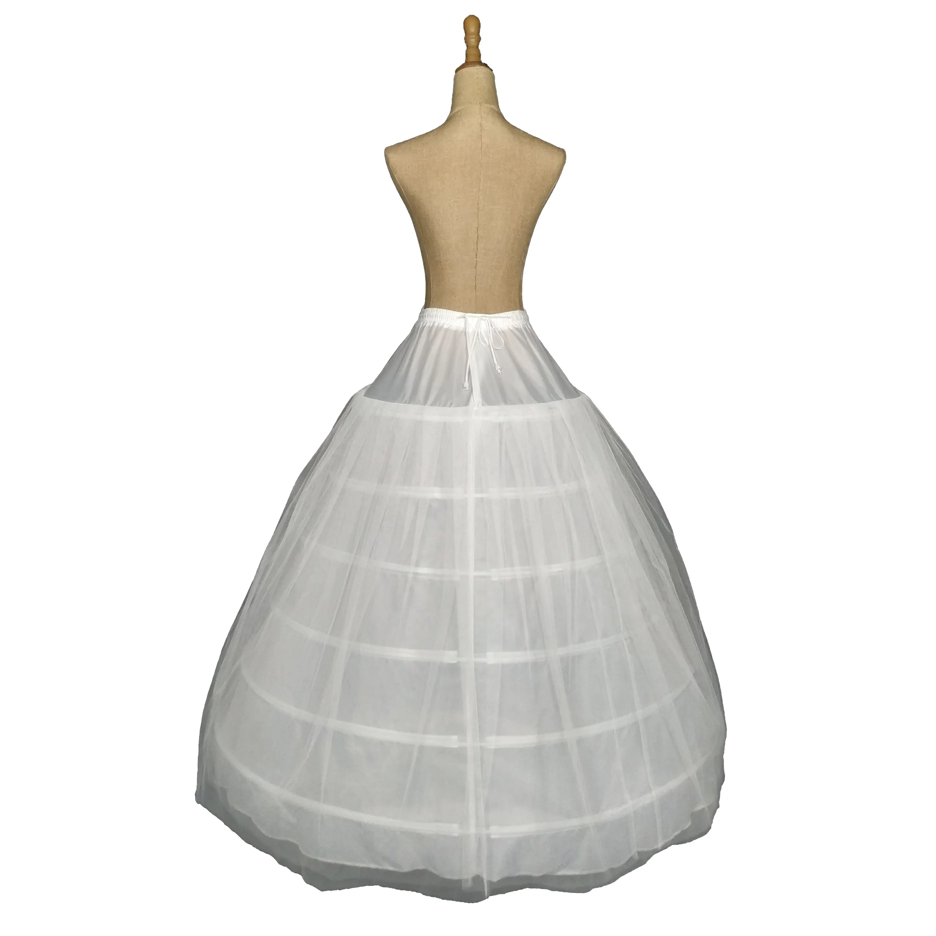 
High-quality wedding dress bridal gown 6 hoops 2 yarn Petticoat 