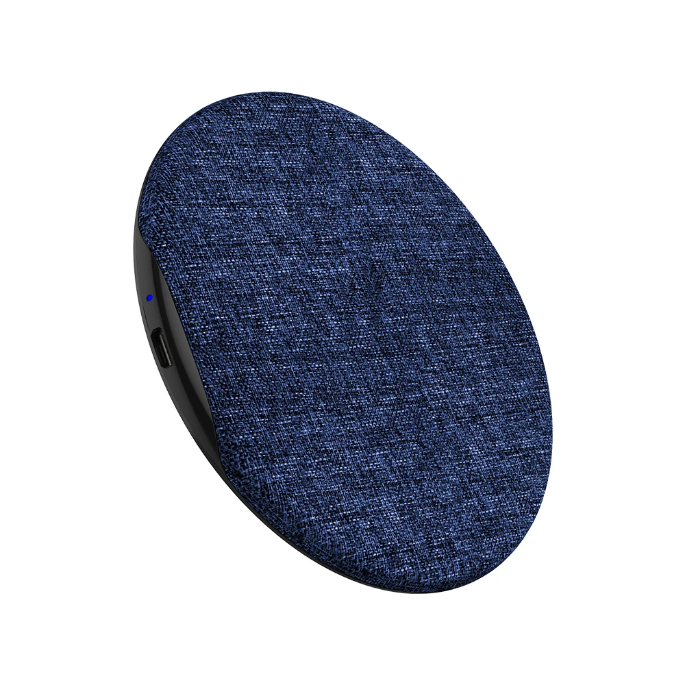 

The cheapest blue and white background wireless charger cool design wireless charger 10W mobile phone fast charging stand