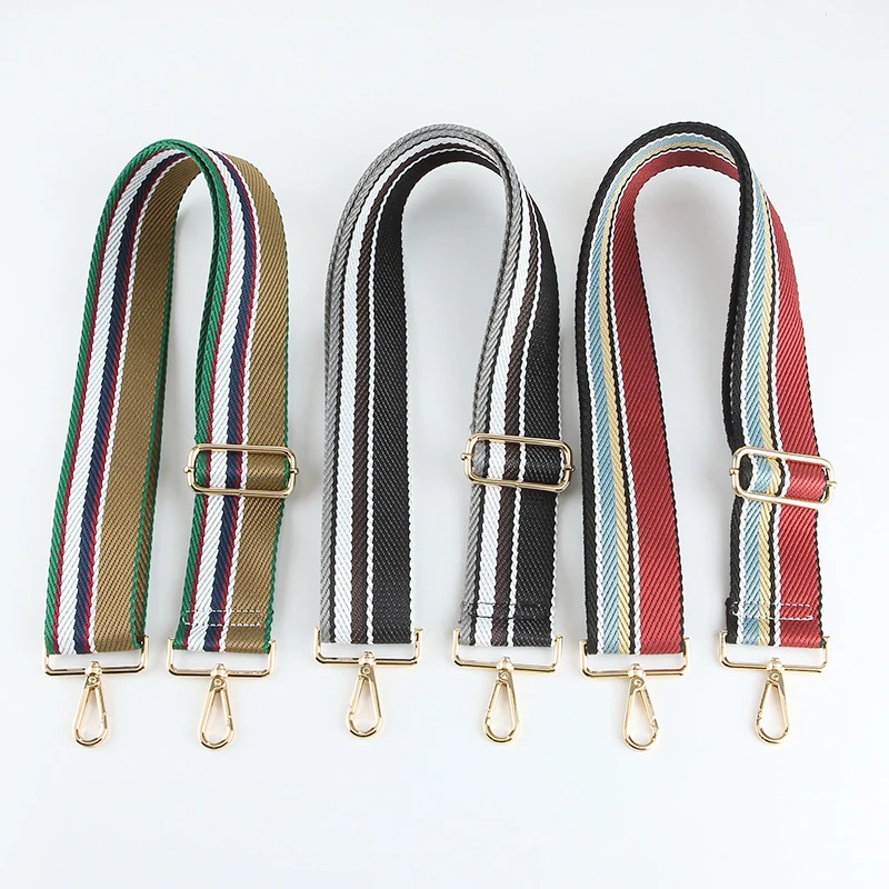 

Meetee B-S2147 Color Twill Canvas Webbing Bag Accessories Adjustable Woven Crossbody Shoulder Strap