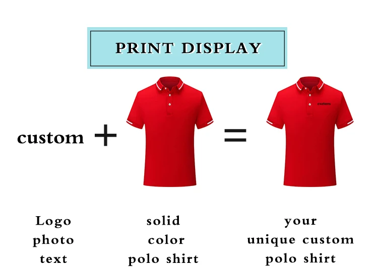 Plain Trim Polo Tshirt Custom Work Uniform Clothes Print Logo Polo ...