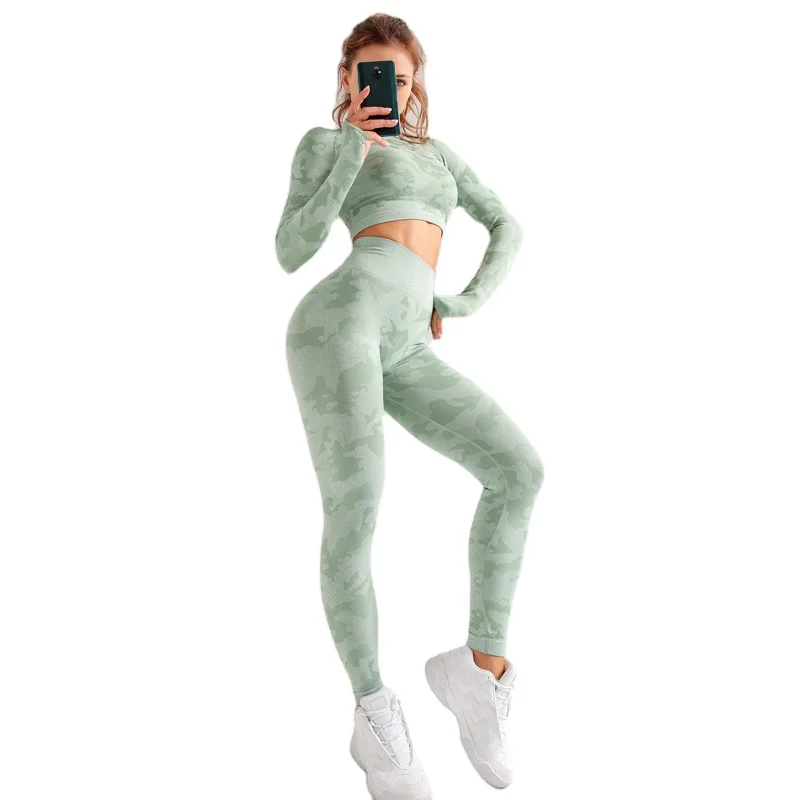 

Custom Logo Gym Fitness Yoga Set for Women Compression Workout Sport Bra Seamless Leggings Yoga Pants, 3 colors available