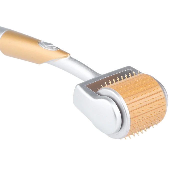 

Golden derma roller titanium microneedles zgts 192 needles derma rollers
