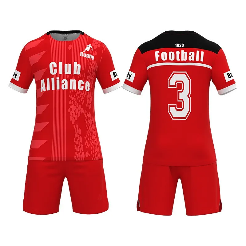 

new design men rugby jersey customer logo customer design printing football uniform for team, Customized color