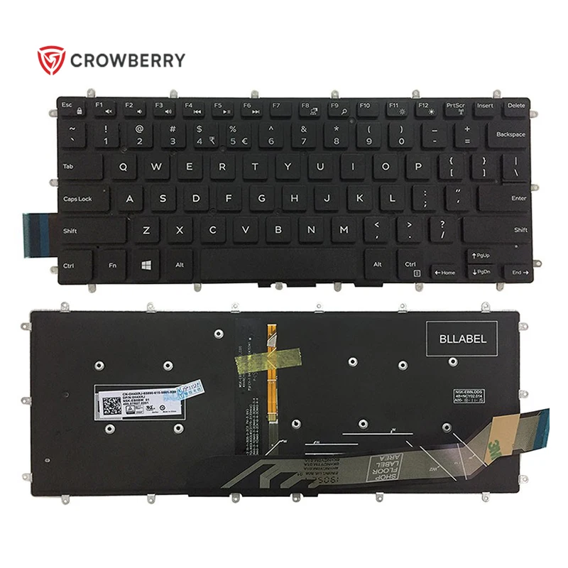 

NEW US Laptop Keyboard for Dell inspiron 5368 5378 7368 7378 7460 7466 7467 7560 7472 7572 5000 5578 5579 Notebook With Backlit, Black