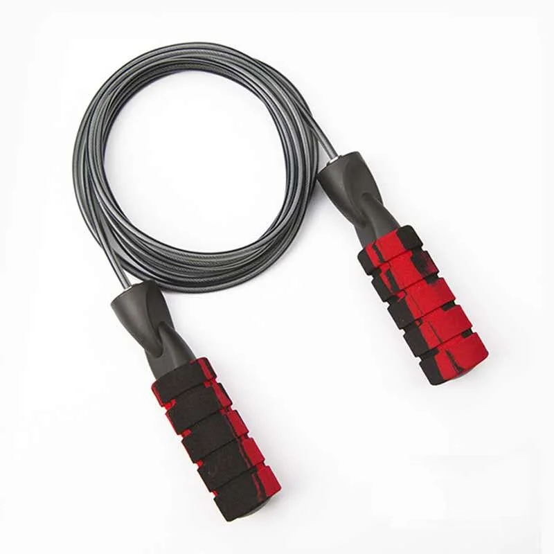 

Adjustable Single Bearing Graffiti 5mm Steel Wire Skipping Rope